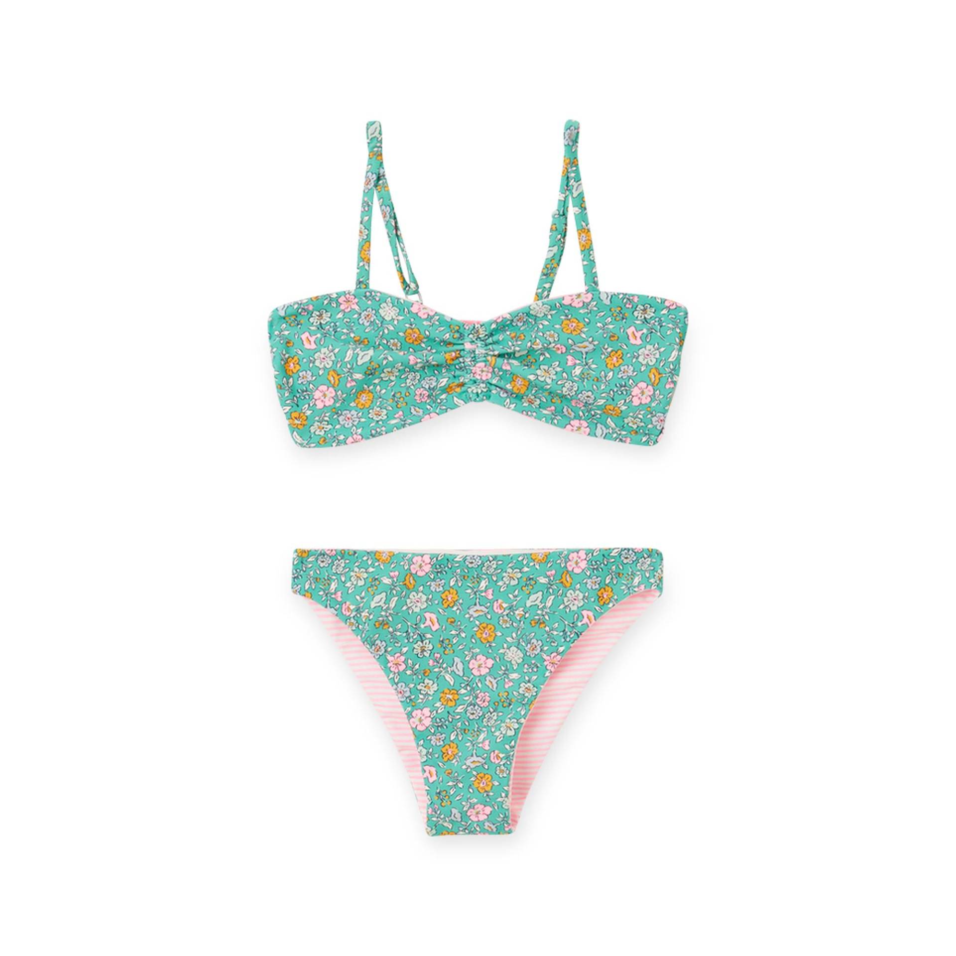 Bikini Set, Bandeau Unisex Grün 8A von TAO KIDS