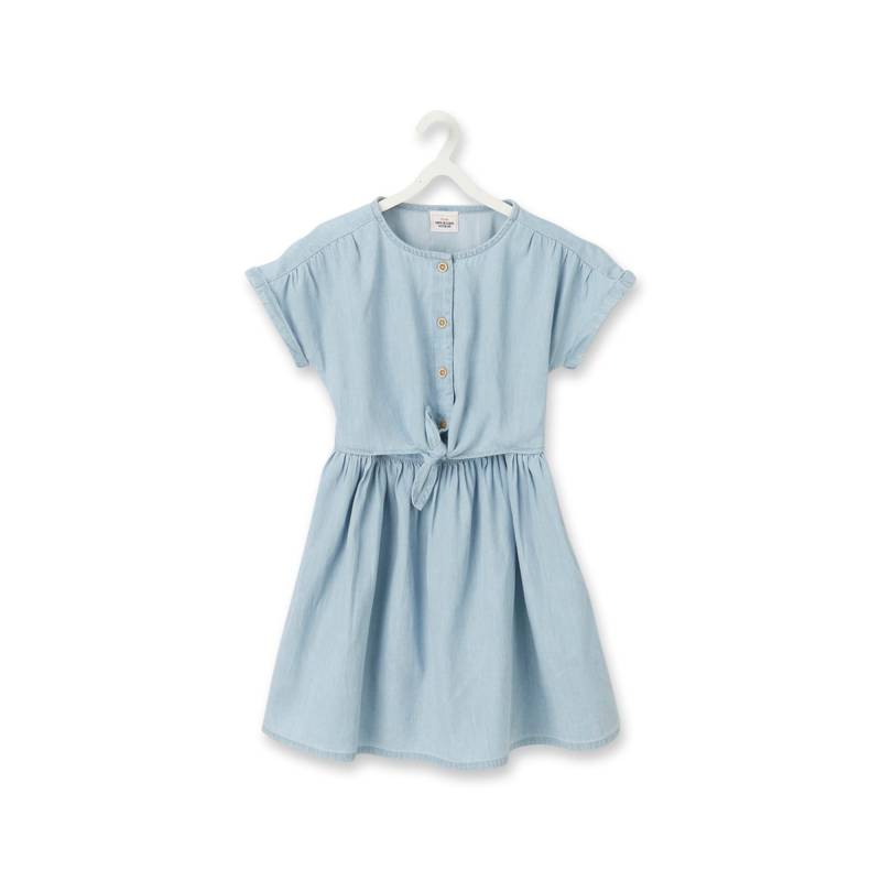 Freizeitkleid, Kurzarm Mädchen Blau Denim 10A von TAO KIDS