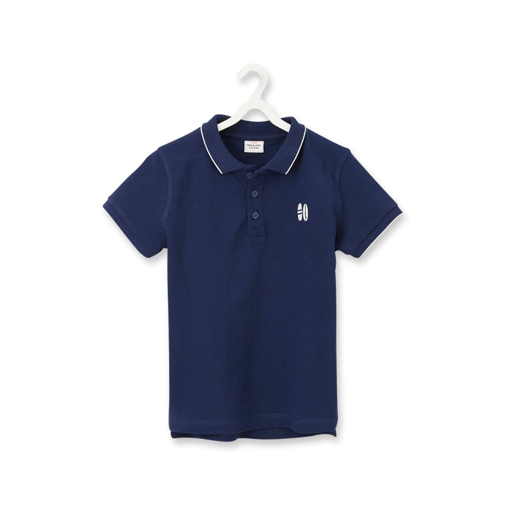 Poloshirt, Kurzarm Jungen Marine 14A von TAO KIDS