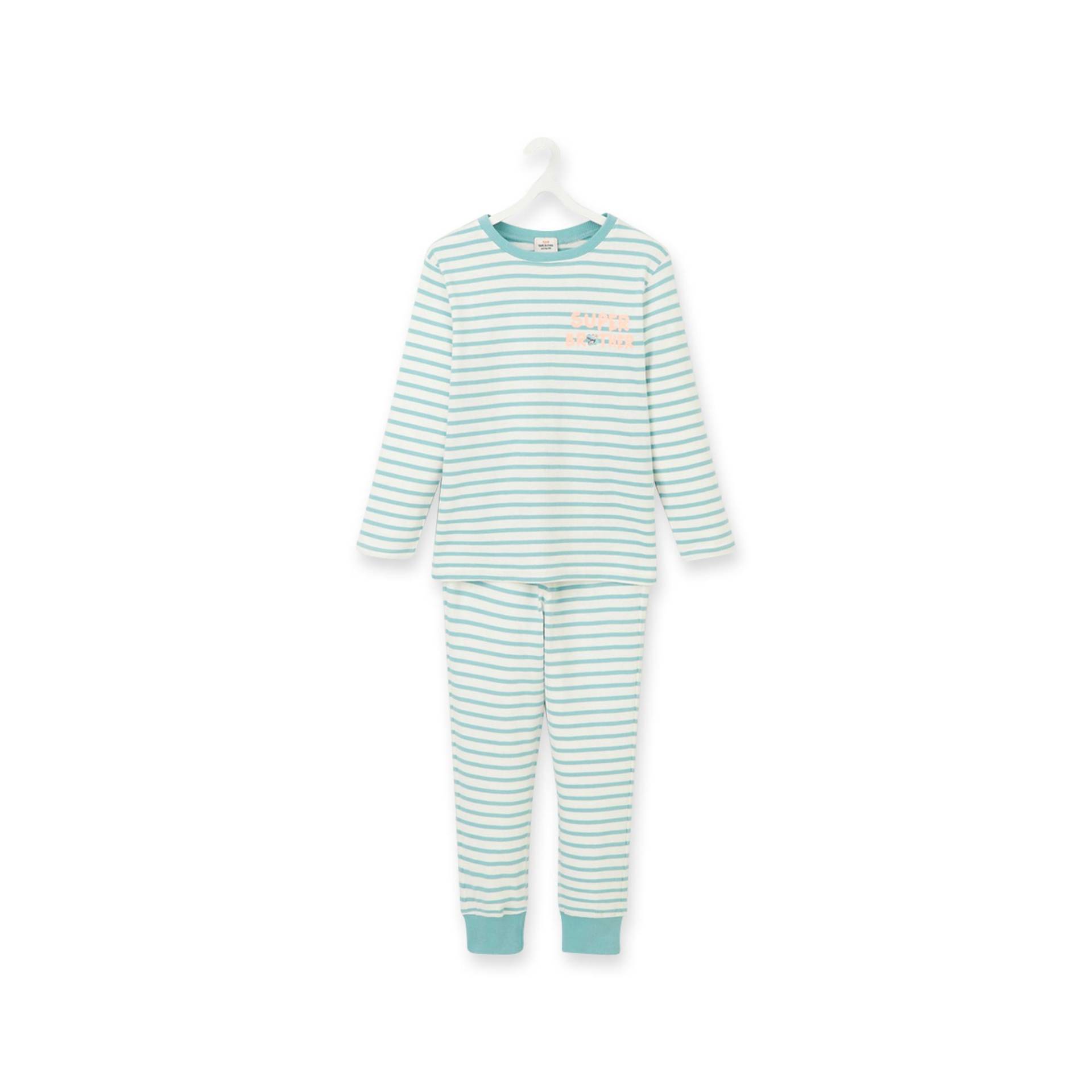 Pyjama-set Lang, Langarm Jungen Ecru 12A von TAO KIDS