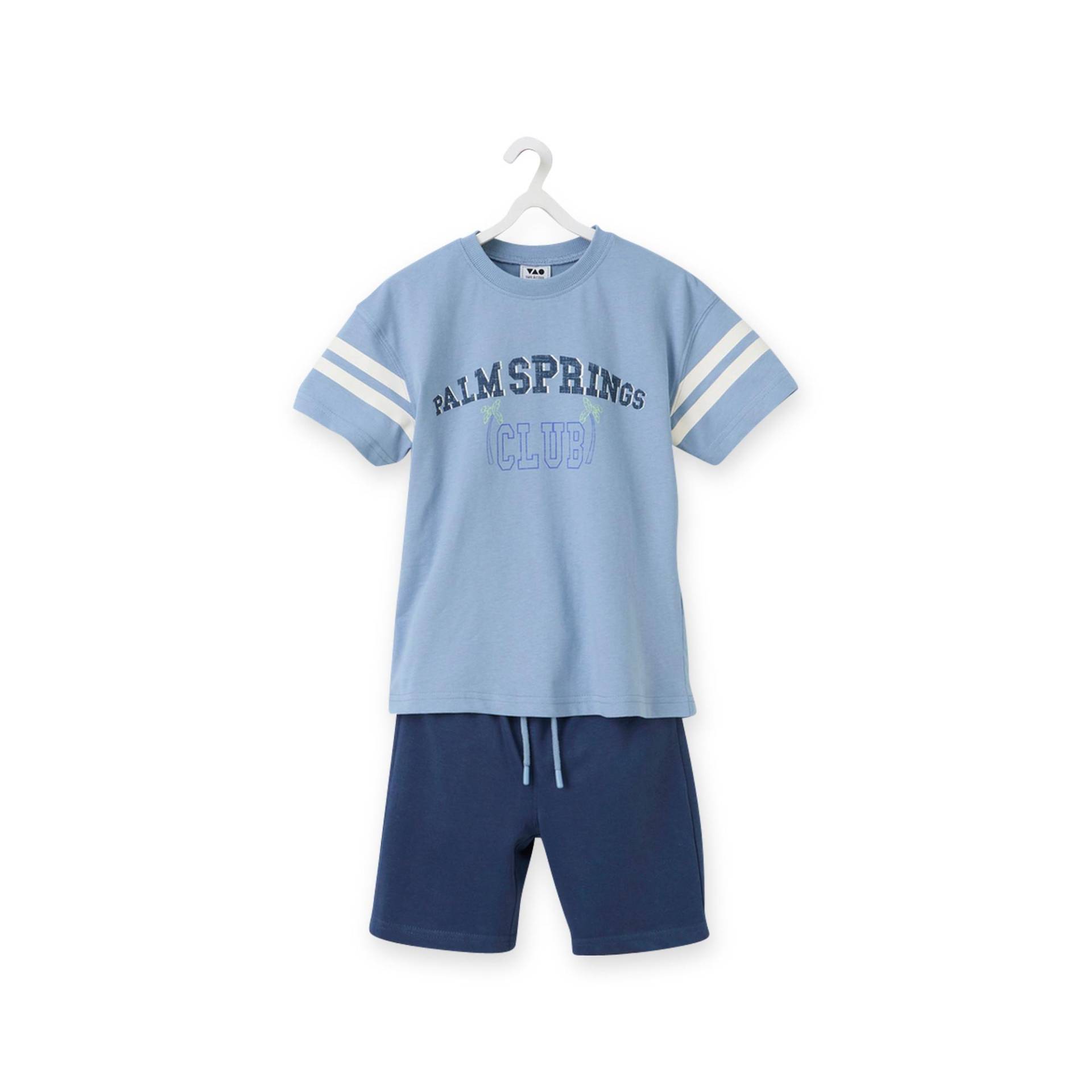 Pyjamashorts Jungen Blau 10A von TAO KIDS