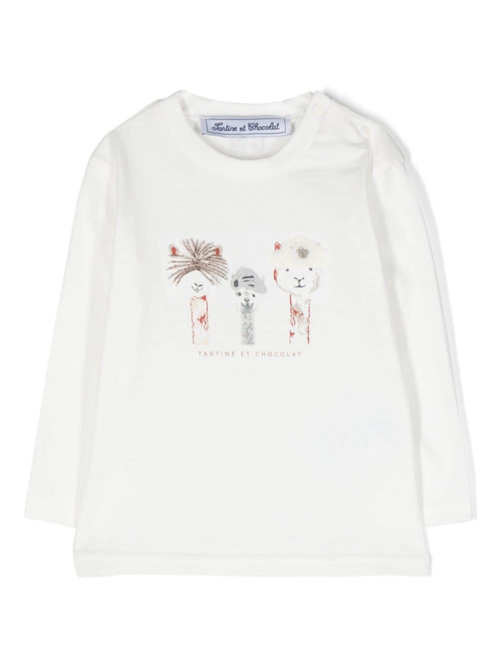 Tartine Et Chocolat graphic-print cotton sweatshirt - White von Tartine Et Chocolat