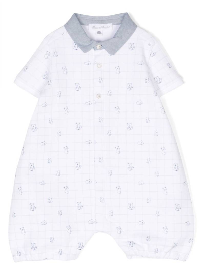 Tartine Et Chocolat all-over koala-print romper - Blue von Tartine Et Chocolat