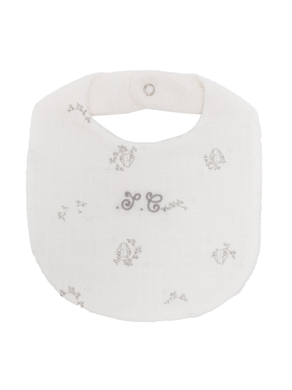 Tartine Et Chocolat bunny-motif embroidered bib - White von Tartine Et Chocolat