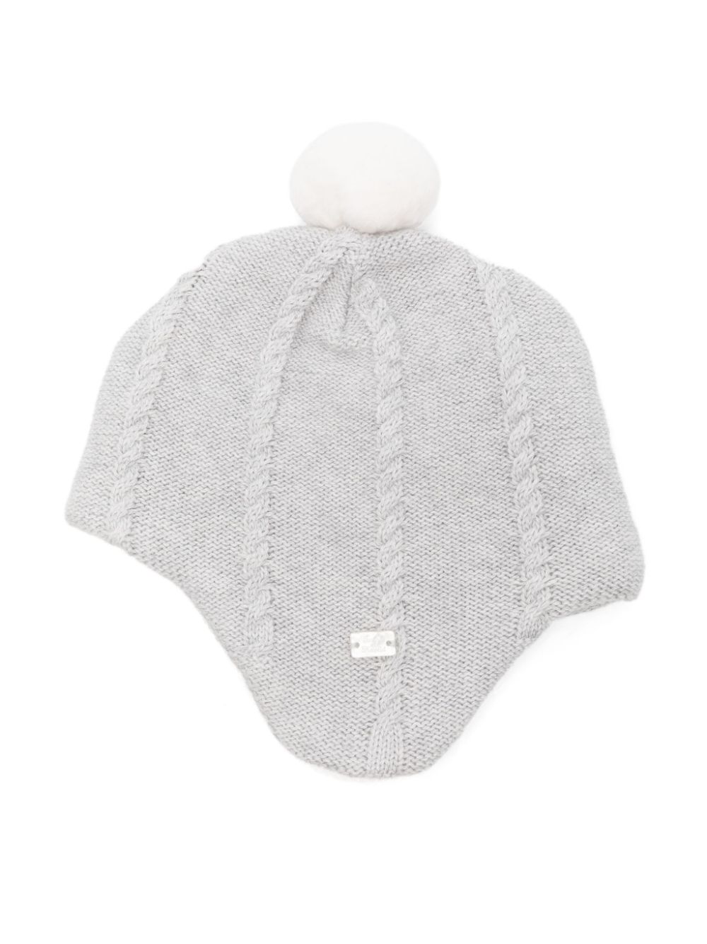 Tartine Et Chocolat cable-knit beanie hat - Grey von Tartine Et Chocolat