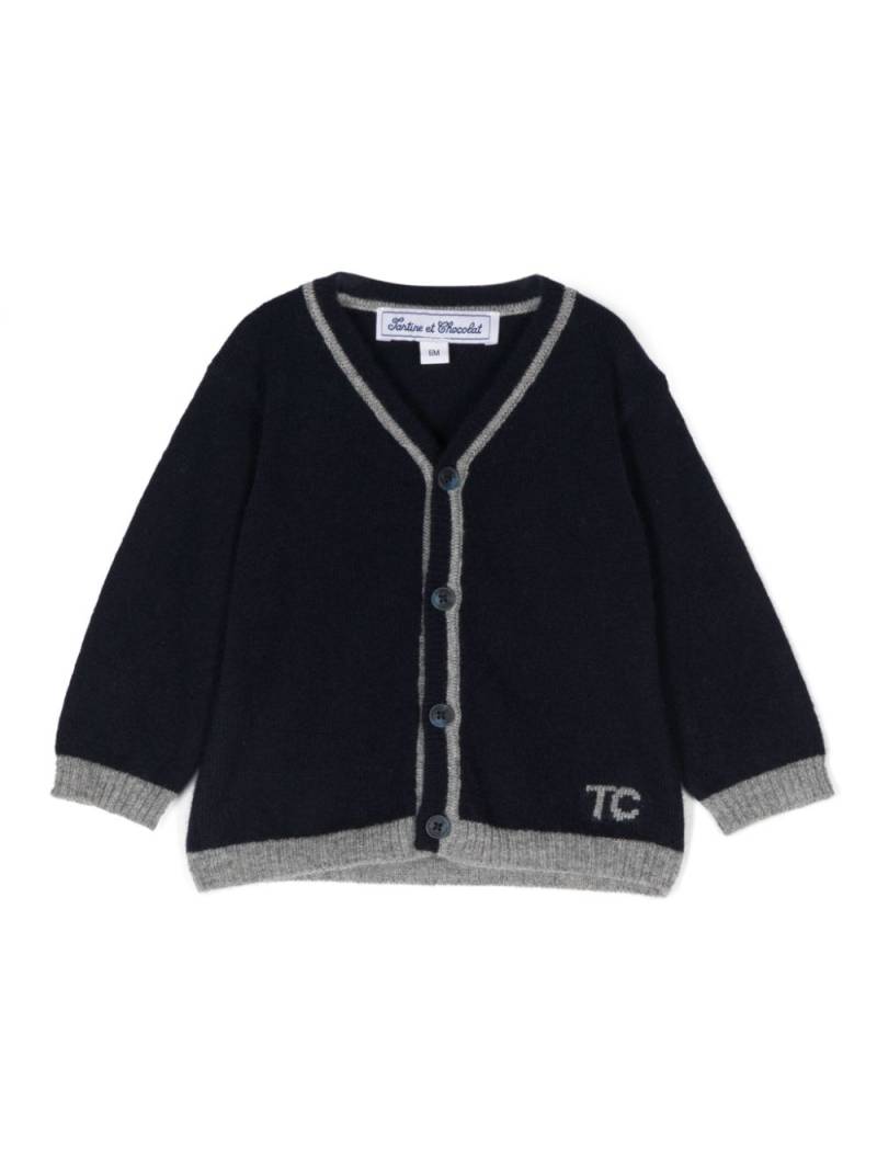 Tartine Et Chocolat cashmere cardigan - Blue von Tartine Et Chocolat