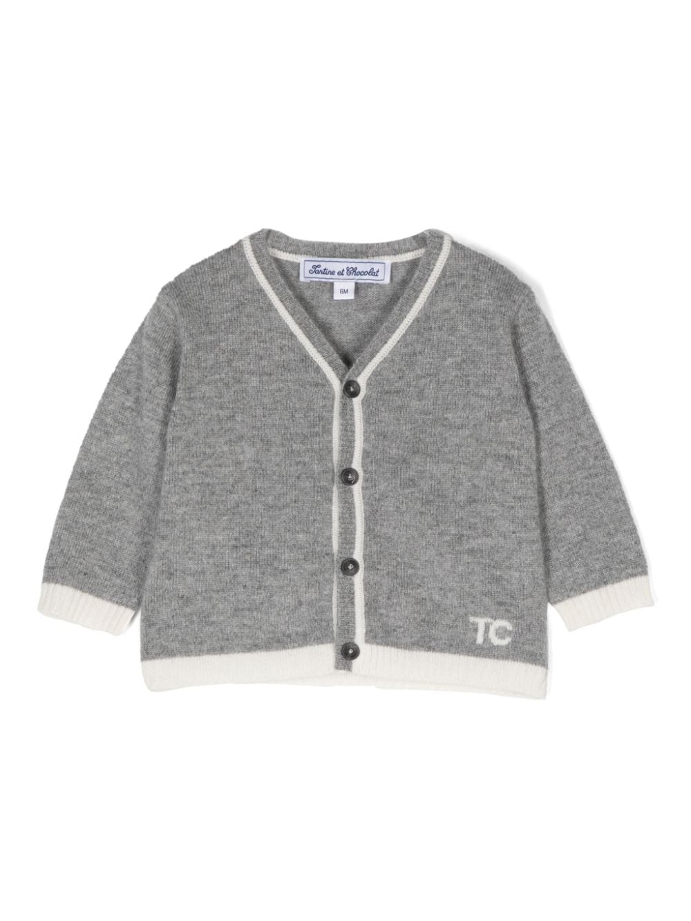 Tartine Et Chocolat cashmere cardigan - Grey von Tartine Et Chocolat