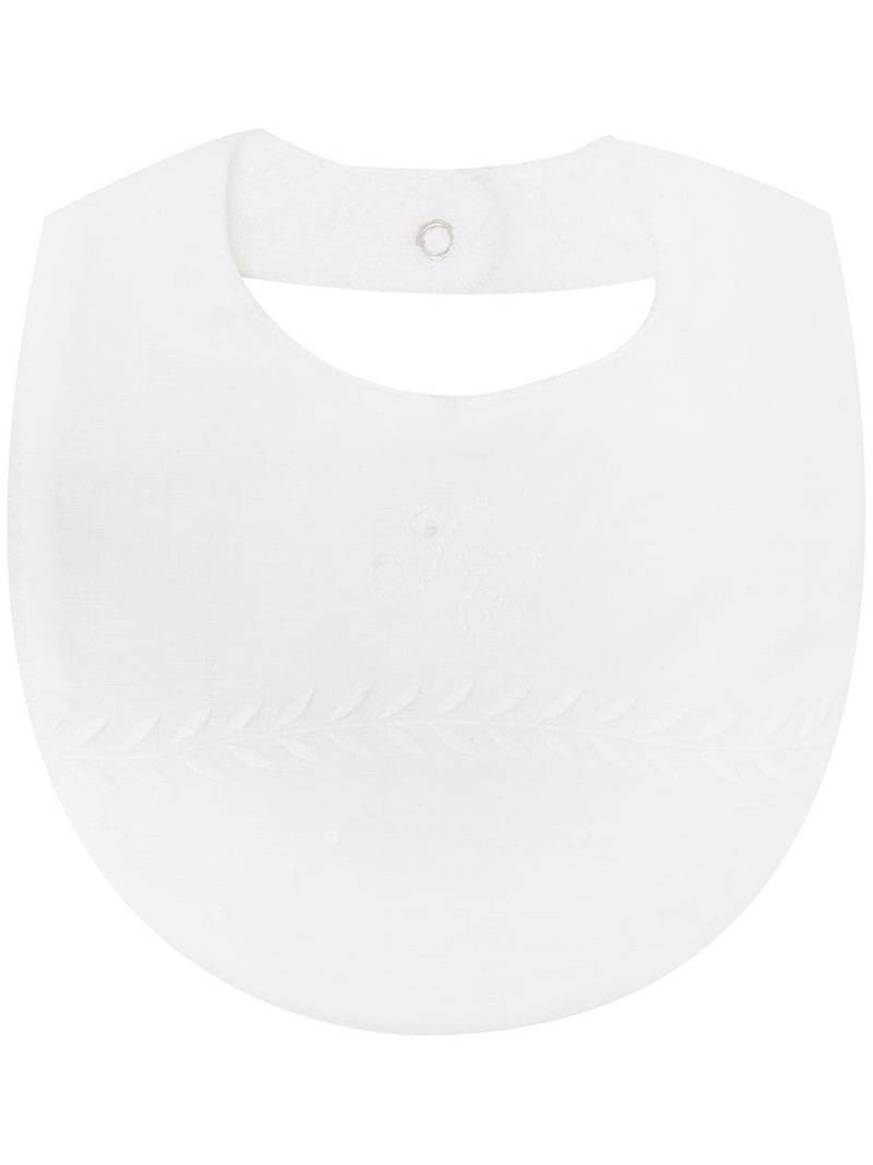 Tartine Et Chocolat embroidered cotton bib - White von Tartine Et Chocolat