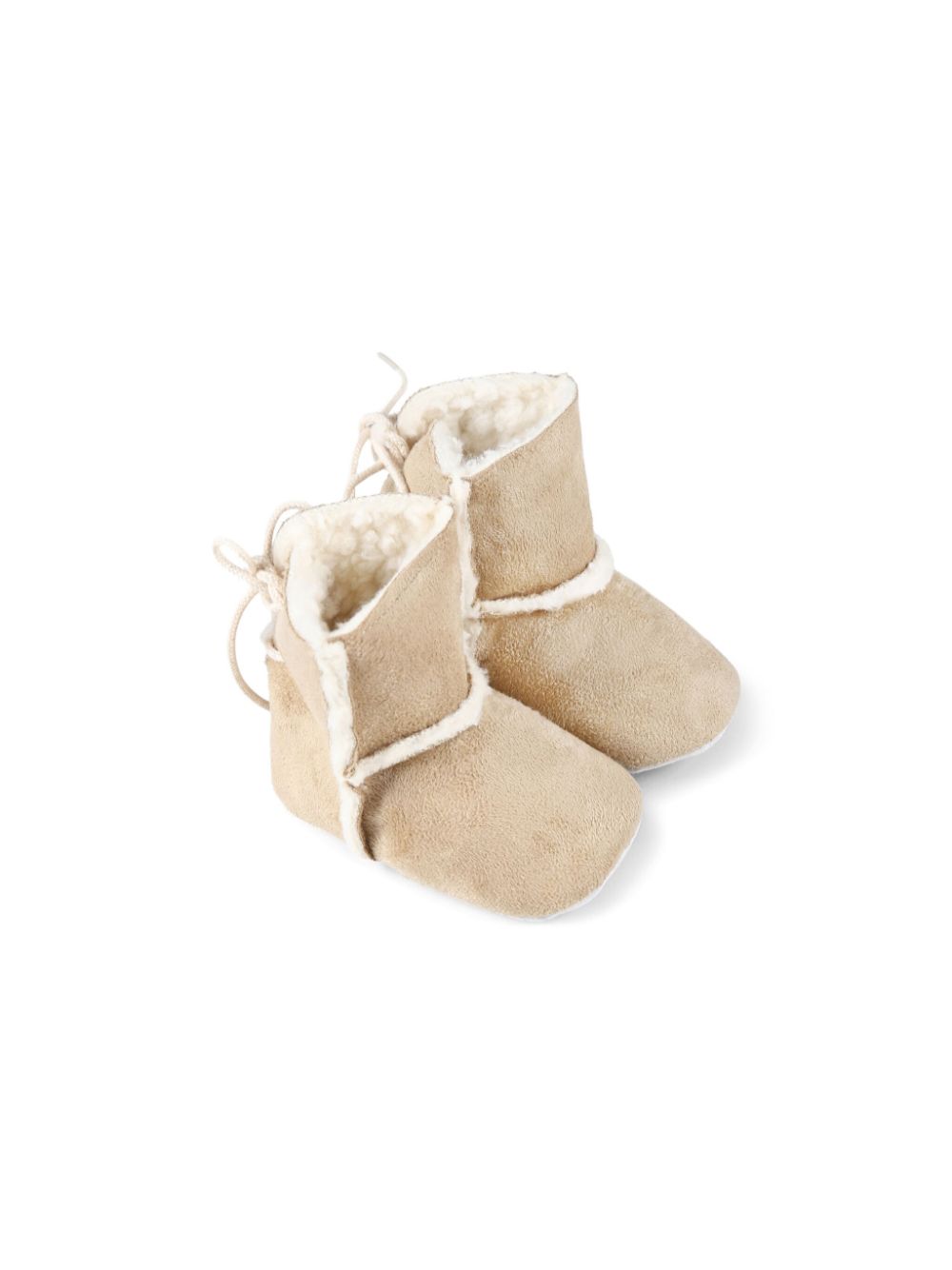 Tartine Et Chocolat faux-fur trim boots - Neutrals von Tartine Et Chocolat