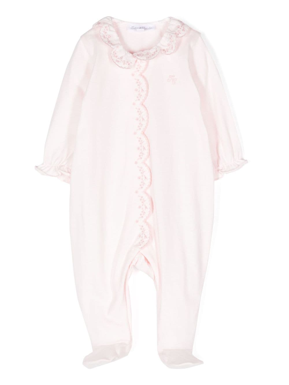 Tartine Et Chocolat floral-embroidered pajamas - Pink von Tartine Et Chocolat