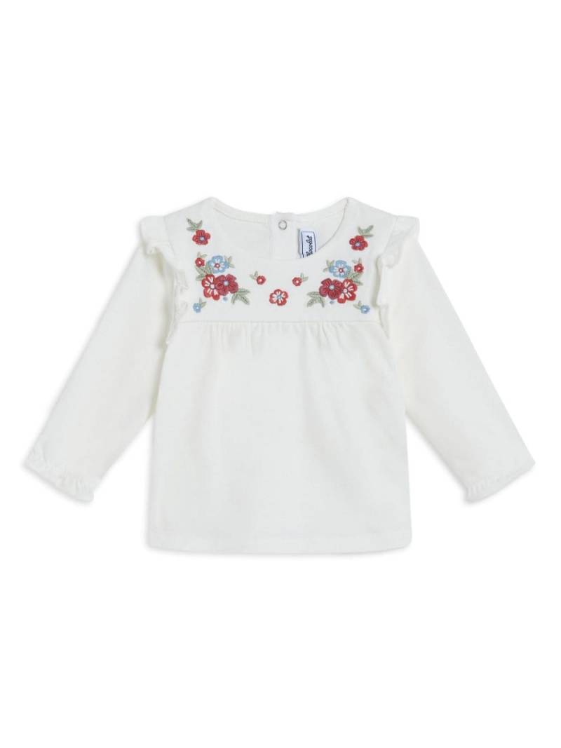 Tartine Et Chocolat floral-embroidery blouse - White von Tartine Et Chocolat