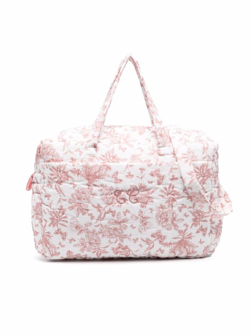 Tartine Et Chocolat floral-print changing bag - White von Tartine Et Chocolat