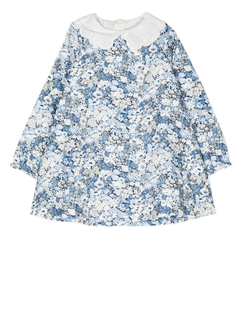 Tartine Et Chocolat floral-print contrasting-collar dress - Blue von Tartine Et Chocolat