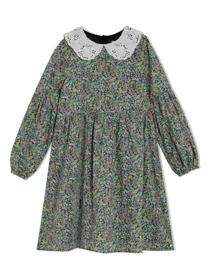 Tartine Et Chocolat floral-print cotton dress - Green von Tartine Et Chocolat