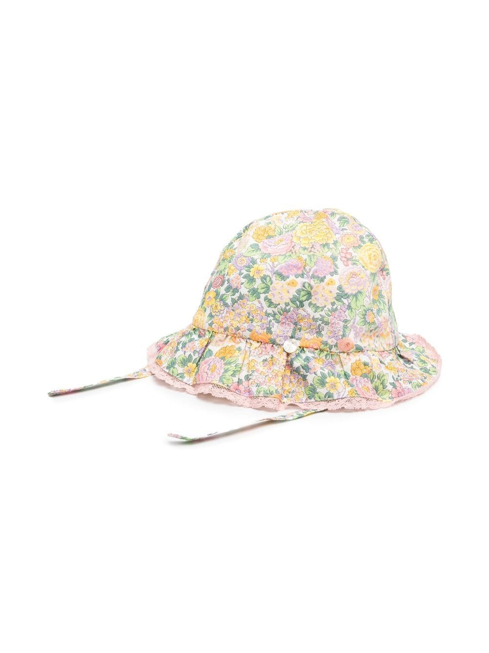 Tartine Et Chocolat floral-print cotton sun hat - Pink von Tartine Et Chocolat