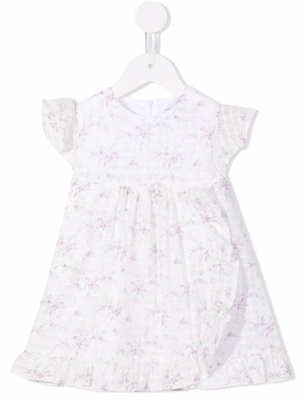 Tartine Et Chocolat floral-print ruffled dress - White von Tartine Et Chocolat