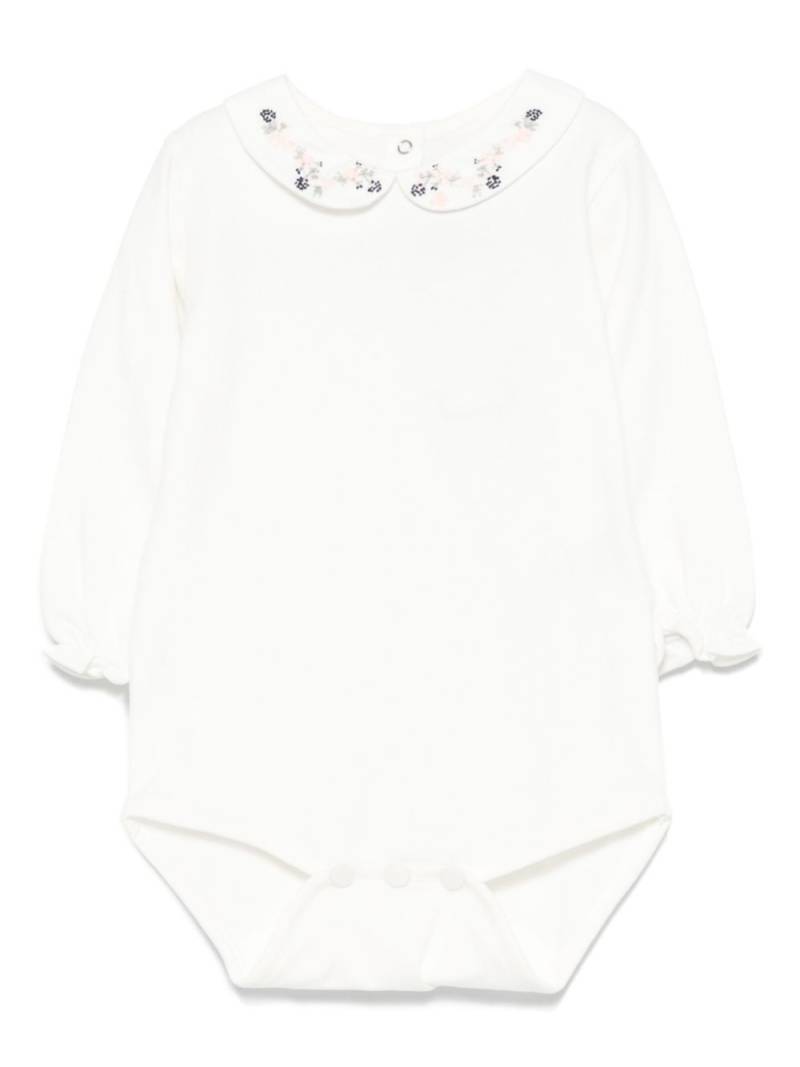 Tartine Et Chocolat flowery-embrodery body - White von Tartine Et Chocolat