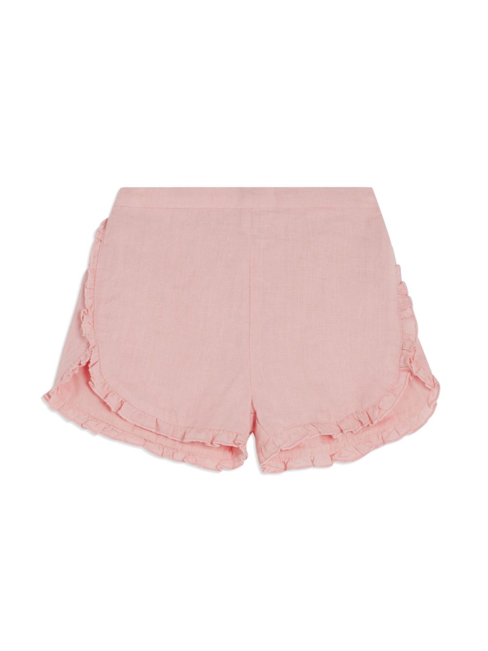 Tartine Et Chocolat frilled-detail linen shorts - Pink von Tartine Et Chocolat