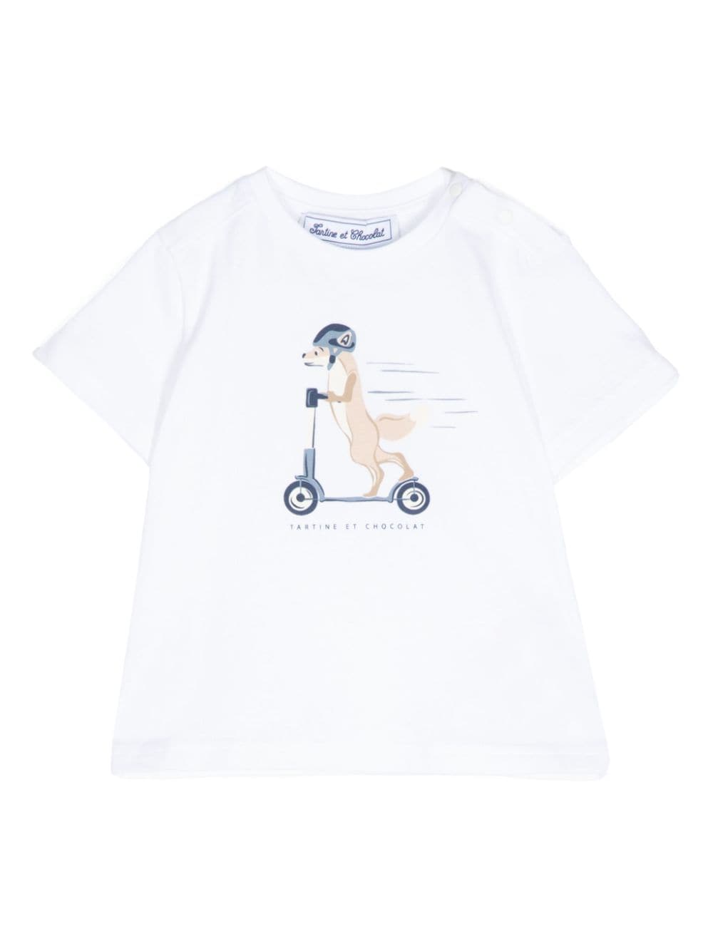 Tartine Et Chocolat graphic-print cotton T-shirt - White von Tartine Et Chocolat