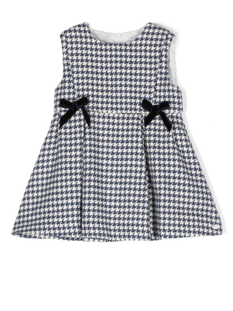 Tartine Et Chocolat houndstooth sleeveless dress - Blue von Tartine Et Chocolat