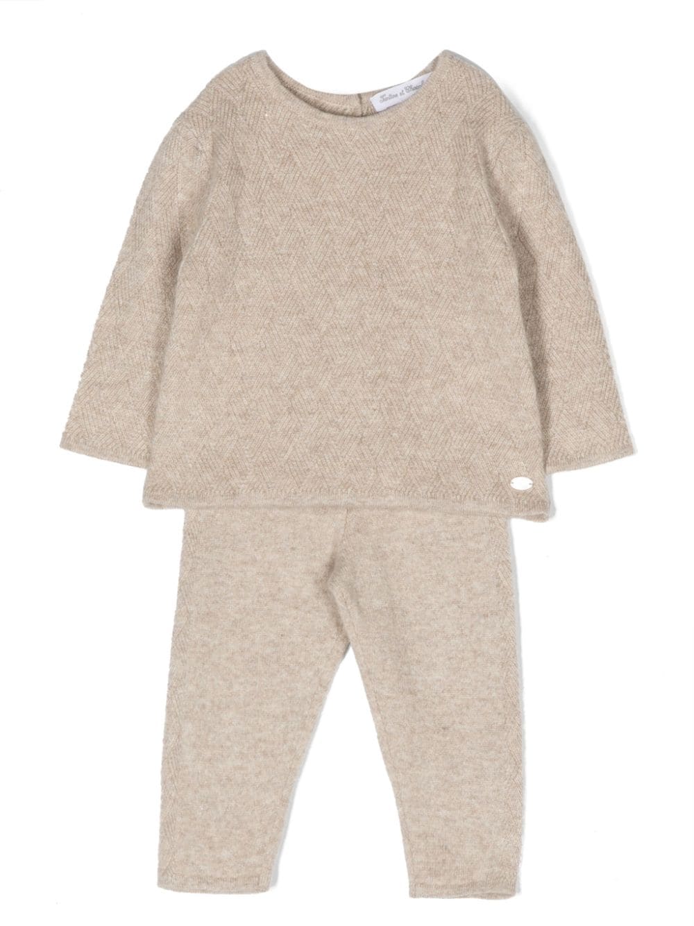 Tartine Et Chocolat knitted cashmere trouser sets - Neutrals von Tartine Et Chocolat