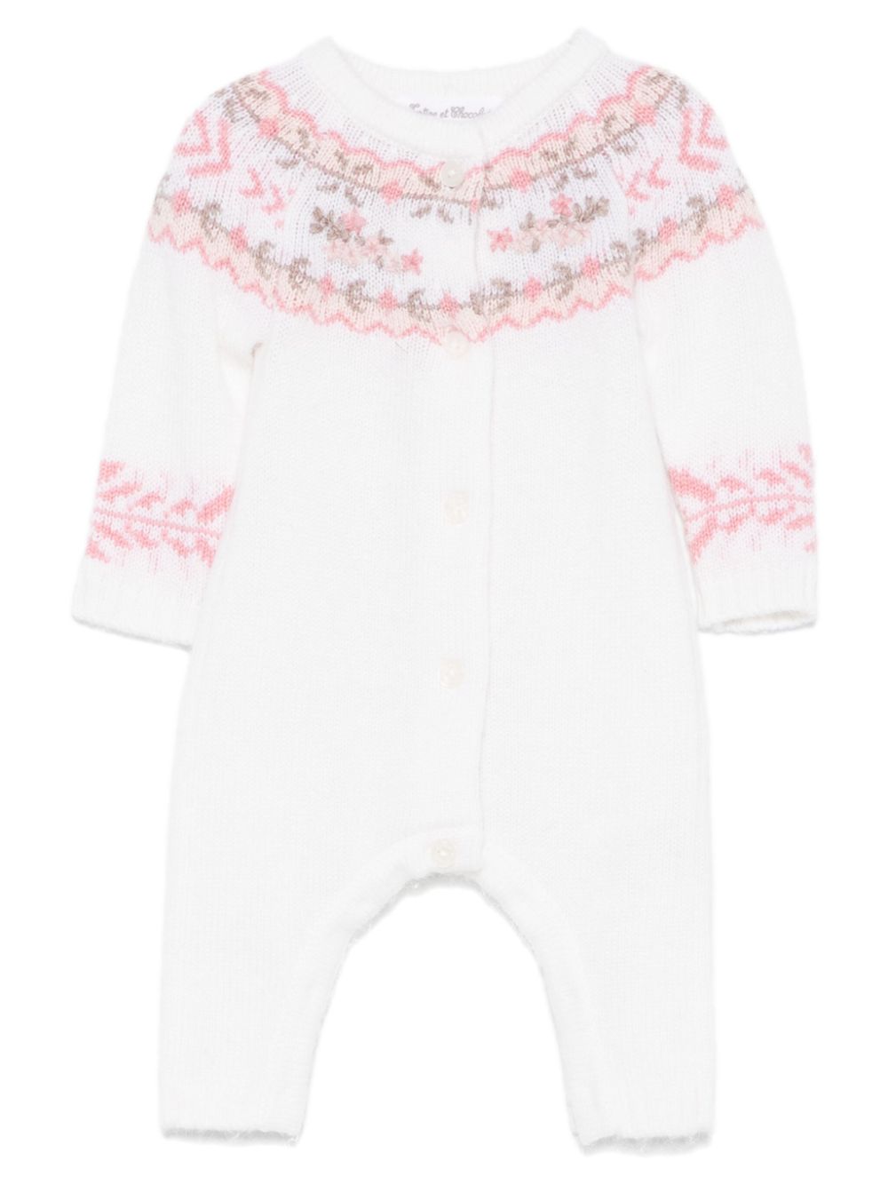 Tartine Et Chocolat knitted romper - Neutrals von Tartine Et Chocolat