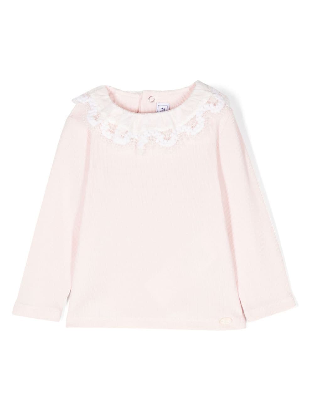 Tartine Et Chocolat lace-collar top - Pink von Tartine Et Chocolat