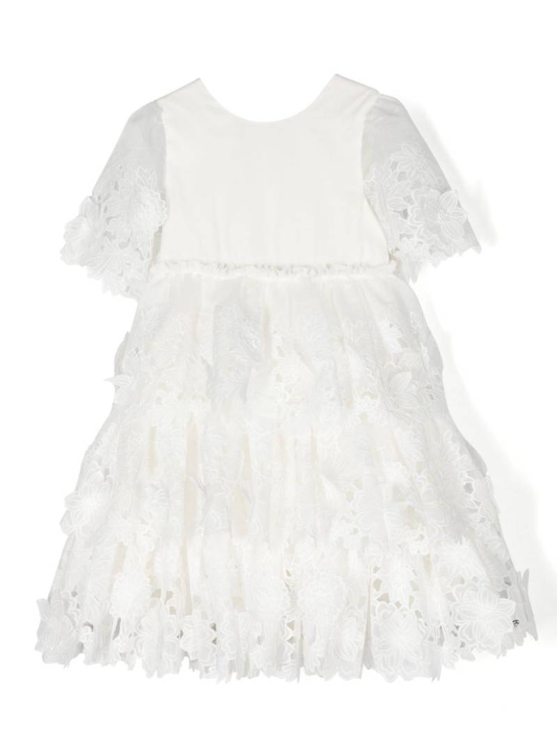 Tartine Et Chocolat layered floral-lace dress - White von Tartine Et Chocolat