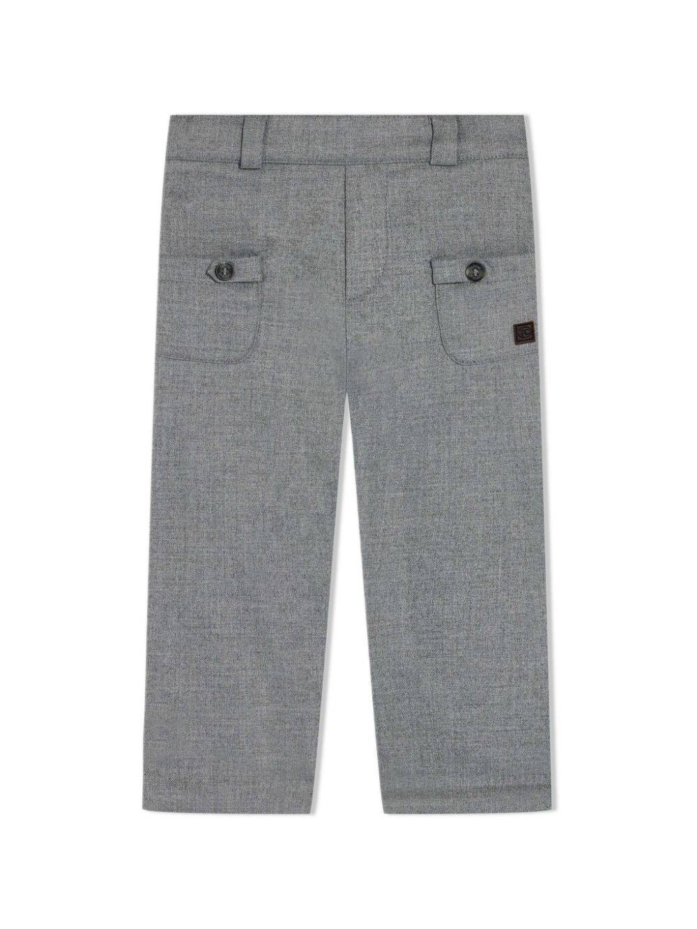 Tartine Et Chocolat logo-appliqué cotton trousers - Grey von Tartine Et Chocolat