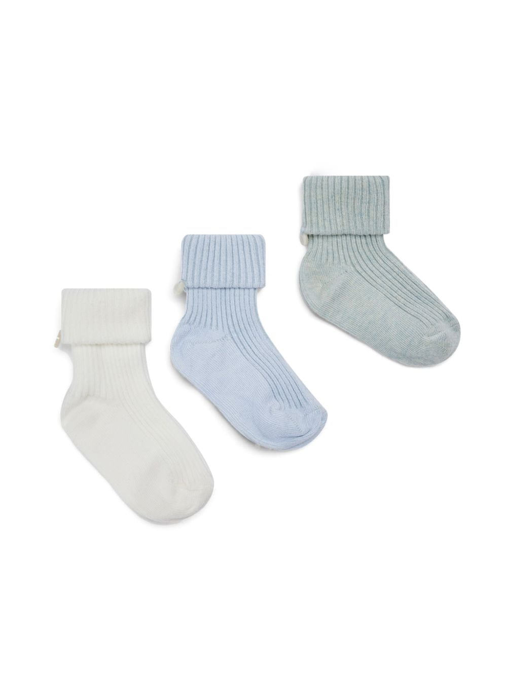 Tartine Et Chocolat ribbed cotton socks (set of three) - Blue von Tartine Et Chocolat