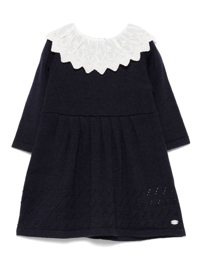 Tartine Et Chocolat ruffled-collar dress - Blue von Tartine Et Chocolat