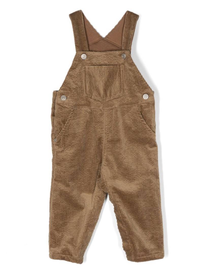 Tartine Et Chocolat sleeveless corduroy dungarees - Brown von Tartine Et Chocolat