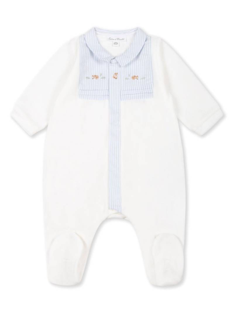 Tartine Et Chocolat stripe detailing romper - White von Tartine Et Chocolat