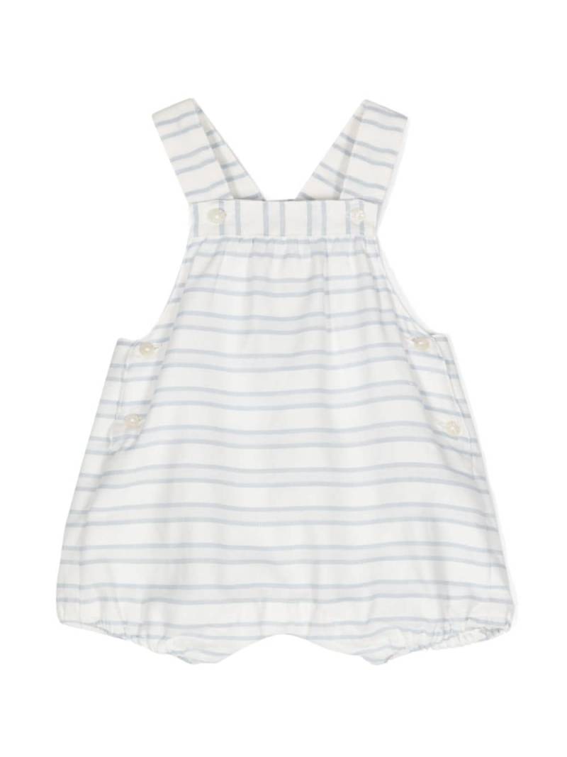 Tartine Et Chocolat striped short dungaree - White von Tartine Et Chocolat