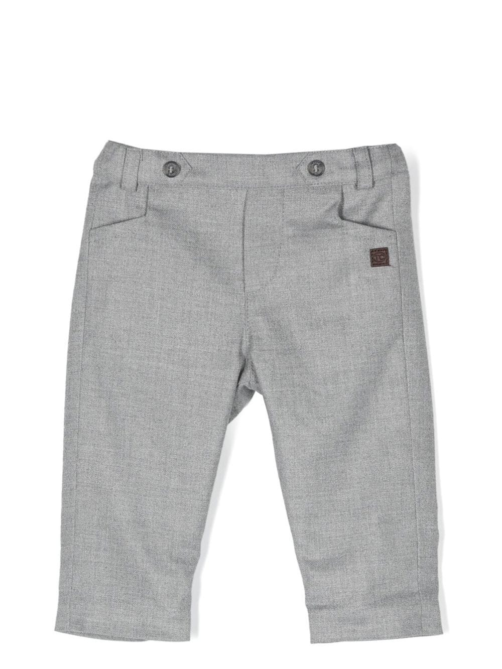 Tartine Et Chocolat tapered cotton trousers - Grey von Tartine Et Chocolat