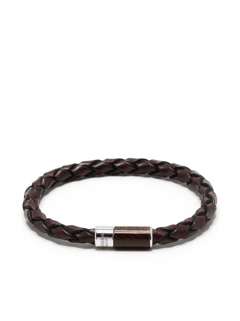 Tateossian Carbon Pop woven bracelet - Brown von Tateossian