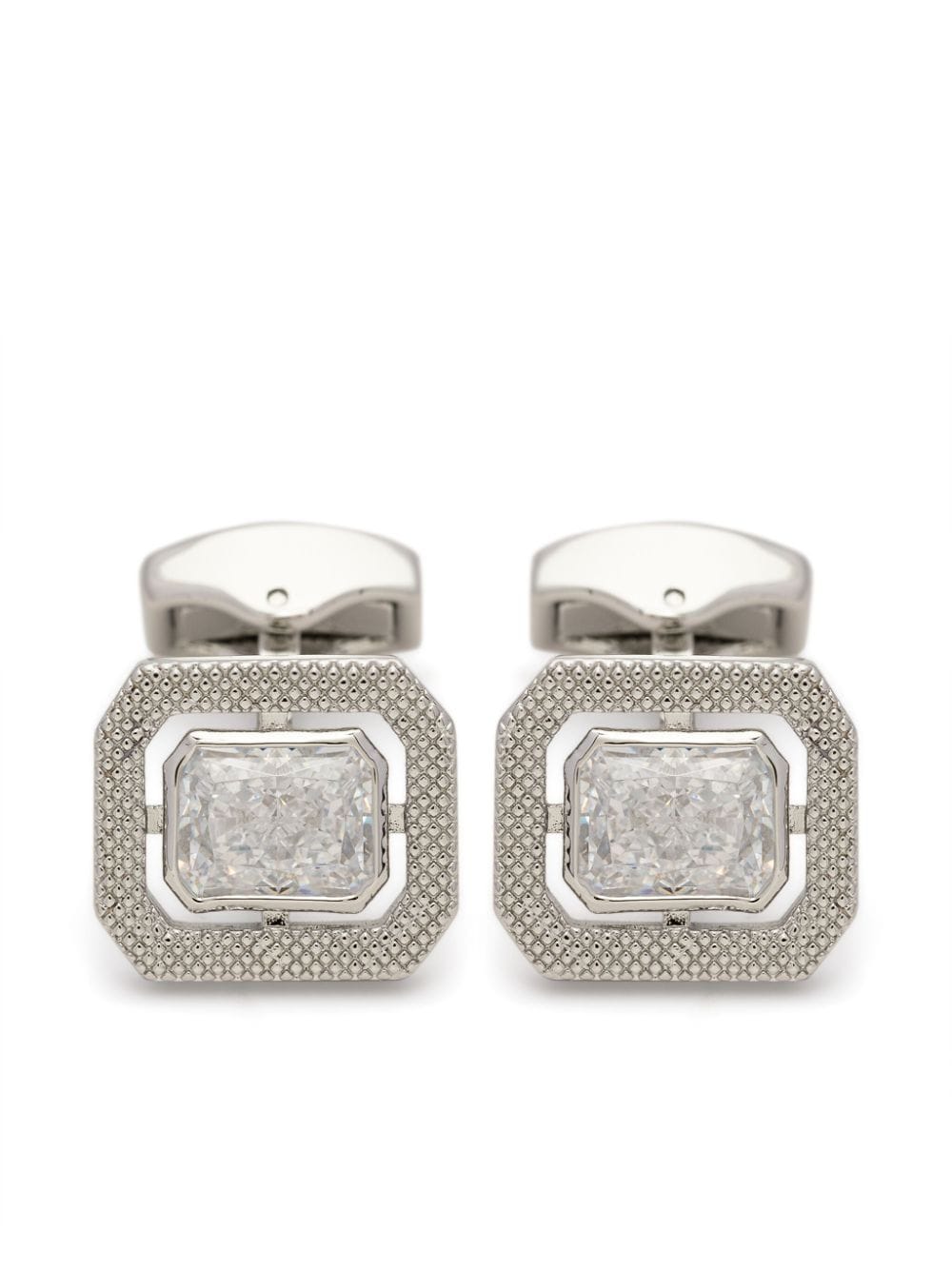 Tateossian Halo rectangular cufflinks - Silver von Tateossian