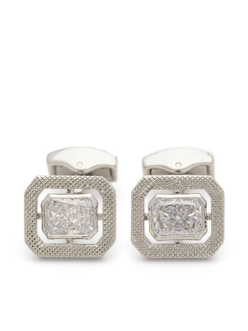 Tateossian Halo rectangular cufflinks - Silver von Tateossian