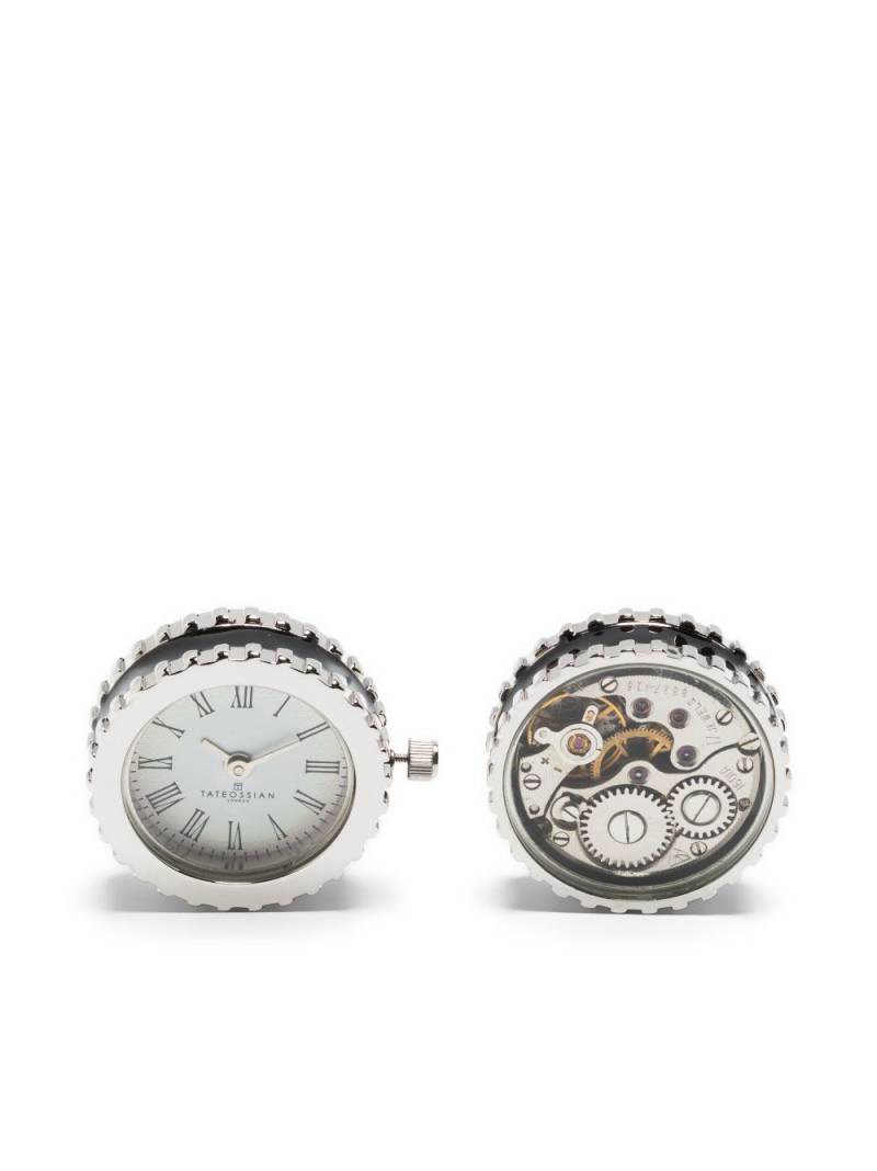 Tateossian Skeleton Watch cufflinks - Black von Tateossian