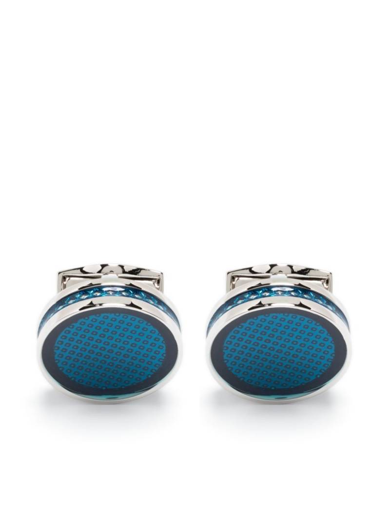 Tateossian Tablet Ice cufflinks - Blue von Tateossian