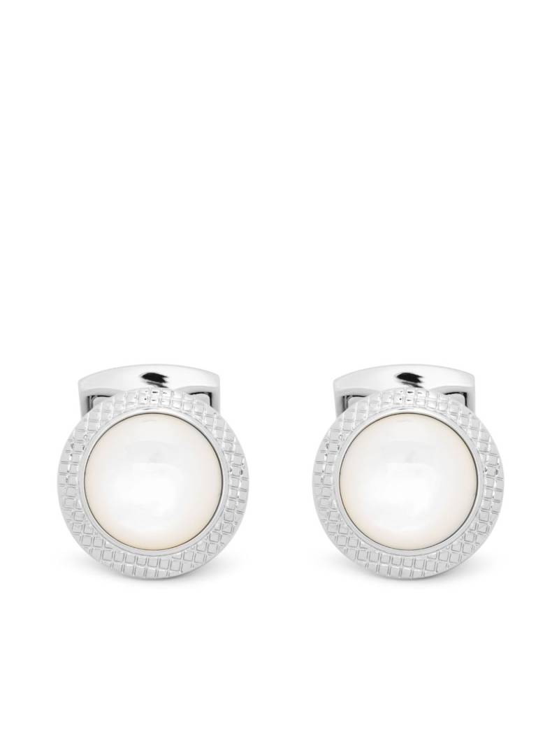 Tateossian engraved-edge cufflinks - Silver von Tateossian