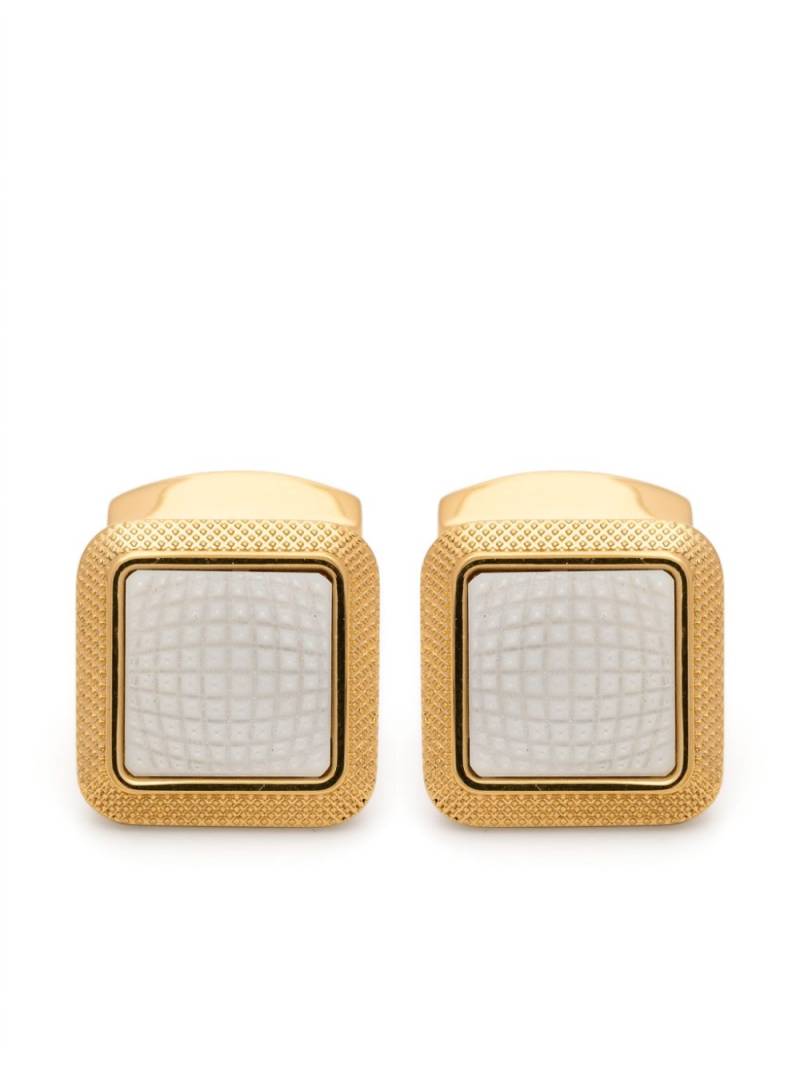 Tateossian gold-plated squared cufflinks von Tateossian