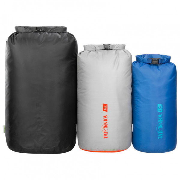 Tatonka - Dry Sack Set III - Packsack Gr 10 l / 18 l / 30 l grau von Tatonka