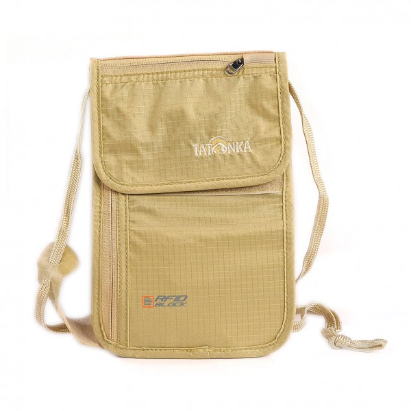 Tatonka - Skin Neck Pouch RFID - Brustbeutel beige;blau von Tatonka