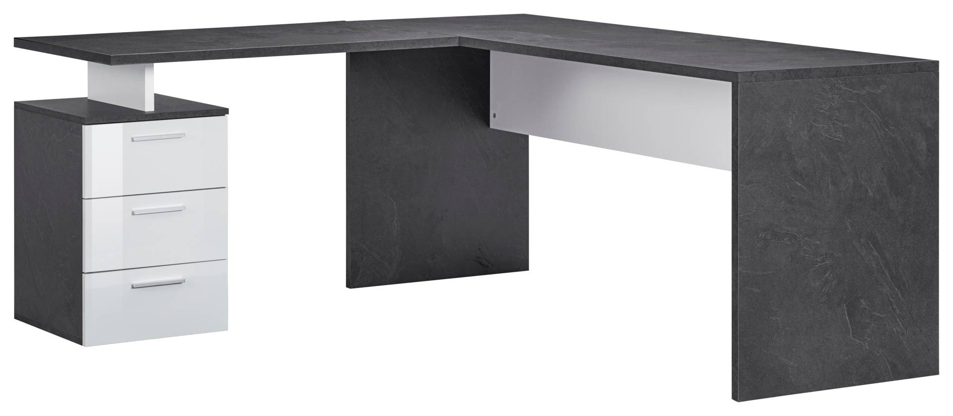 INOSIGN Eckschreibtisch »New Selina«, Schreibtisch, Schubkästen, mit oder ohne Monitoraufsatz, B 180/160 cm von INOSIGN