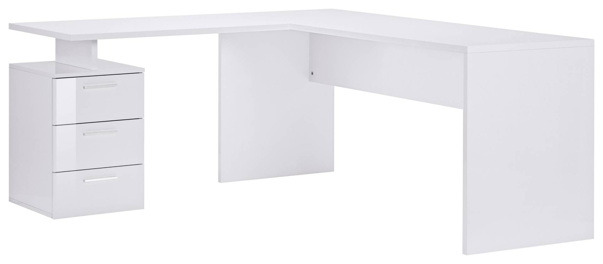 INOSIGN Eckschreibtisch »New Selina«, Schreibtisch, Schubkästen, mit oder ohne Monitoraufsatz, B 180/160 cm von INOSIGN