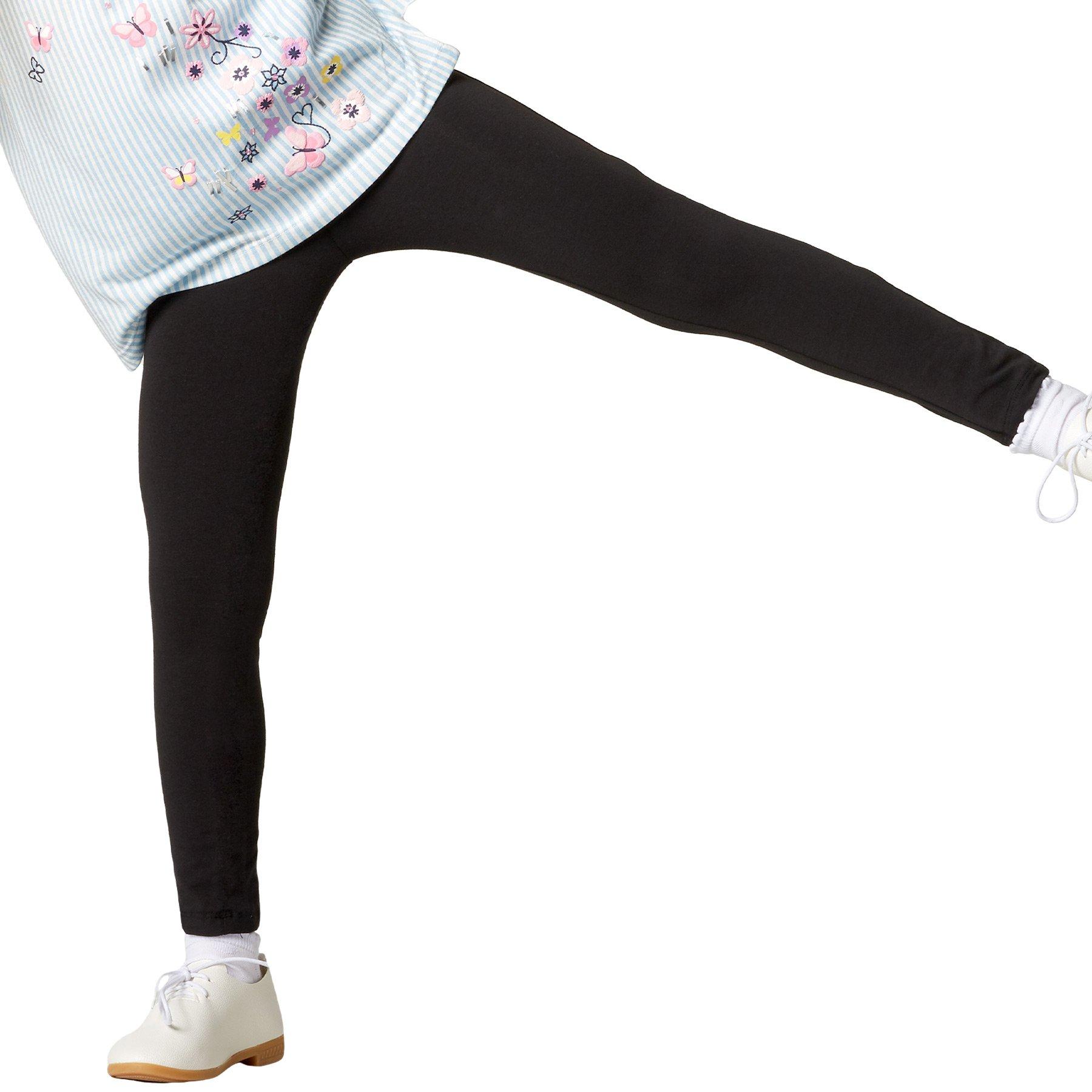 Leggings Kinder Mädchen Schwarz 104 von Tectake