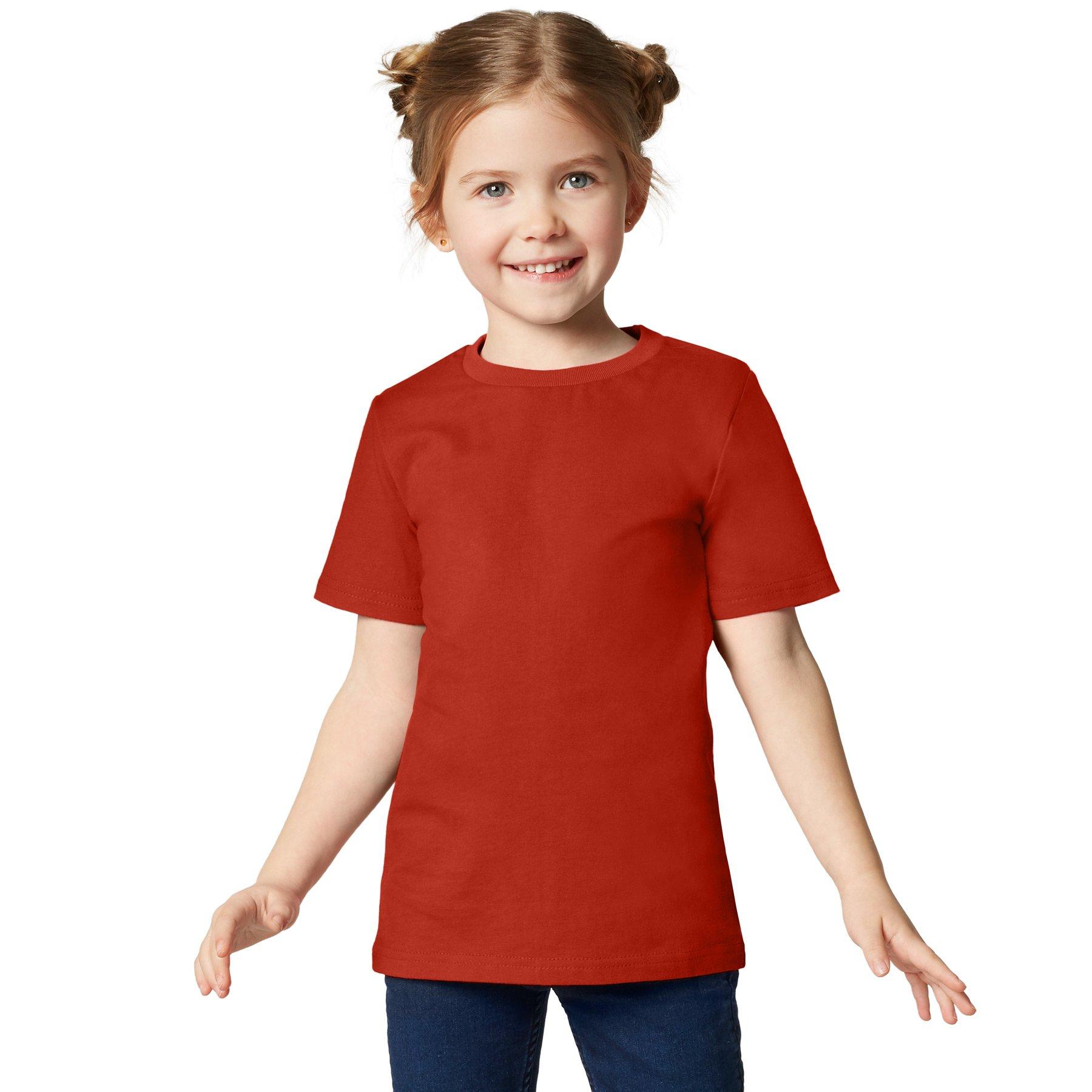 T-shirt Kinder Jungen Dunkelrot 104 von Tectake