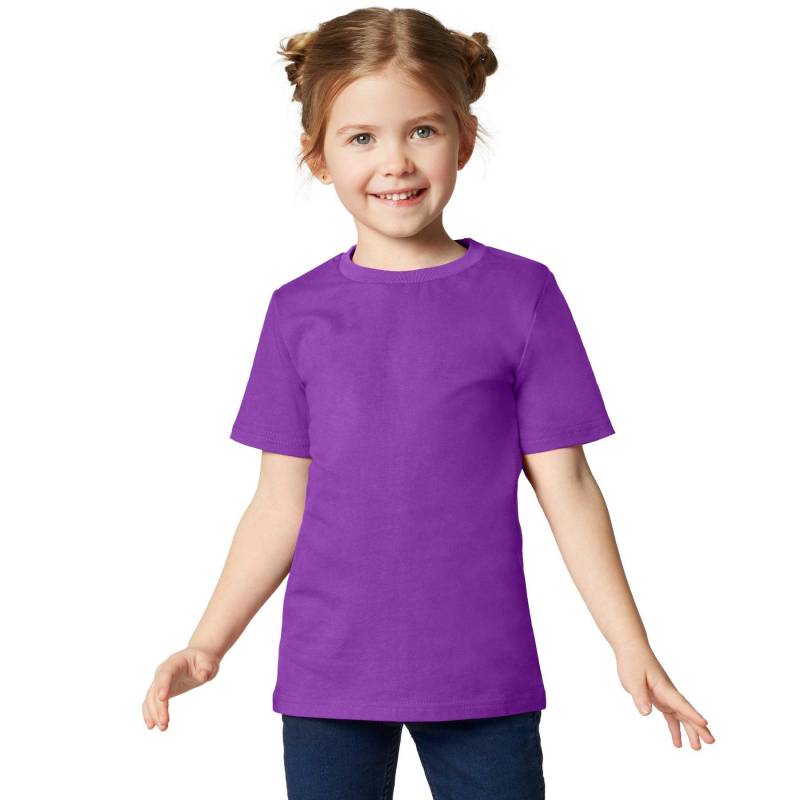 T-shirt Kinder Jungen Lila 116 von Tectake