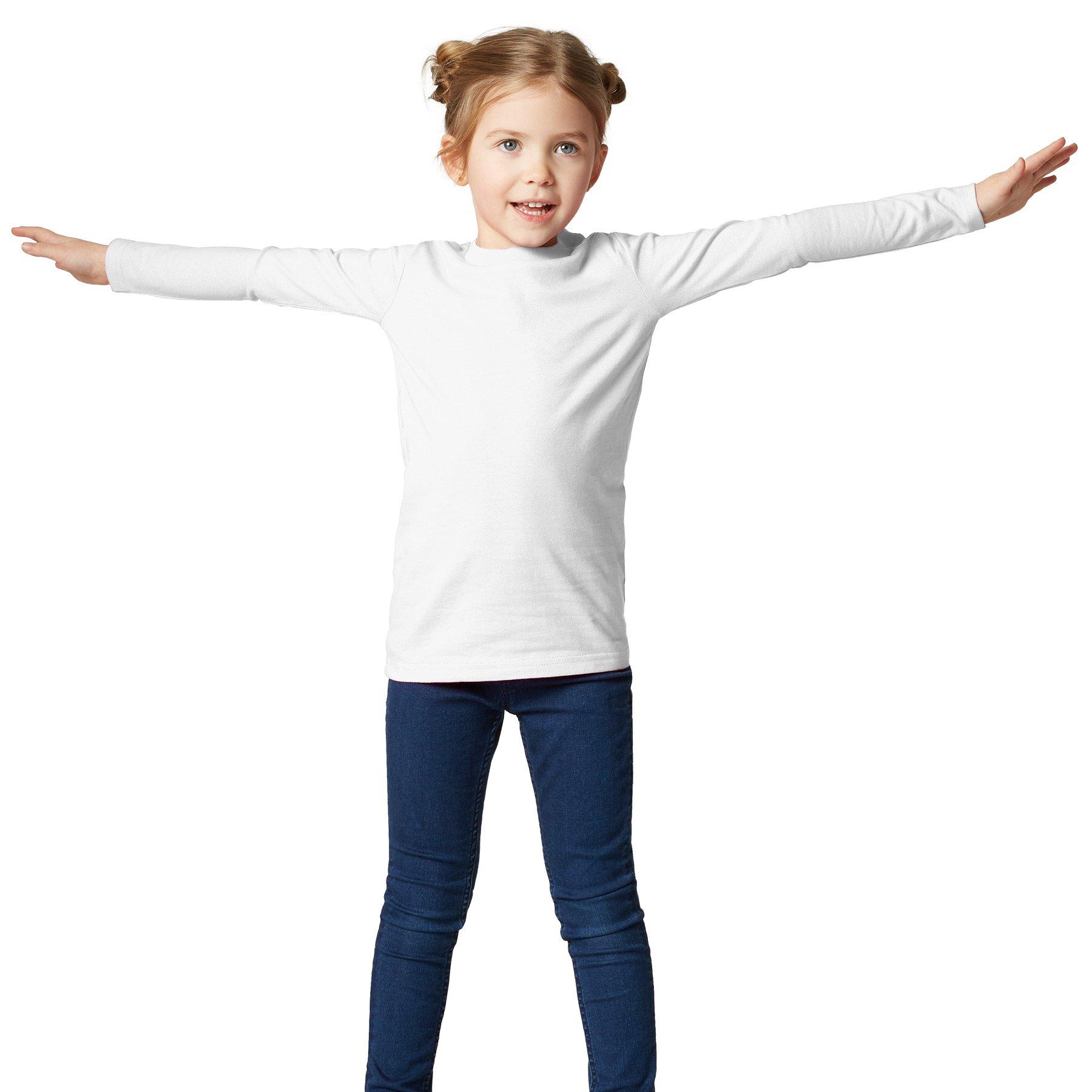 Langarm-shirt Kinder Jungen Weiss 128 von Tectake